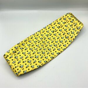 Bird Dog Bay Handmade 100% Silk Multicolor Double-Sided Pattern Cummerbund